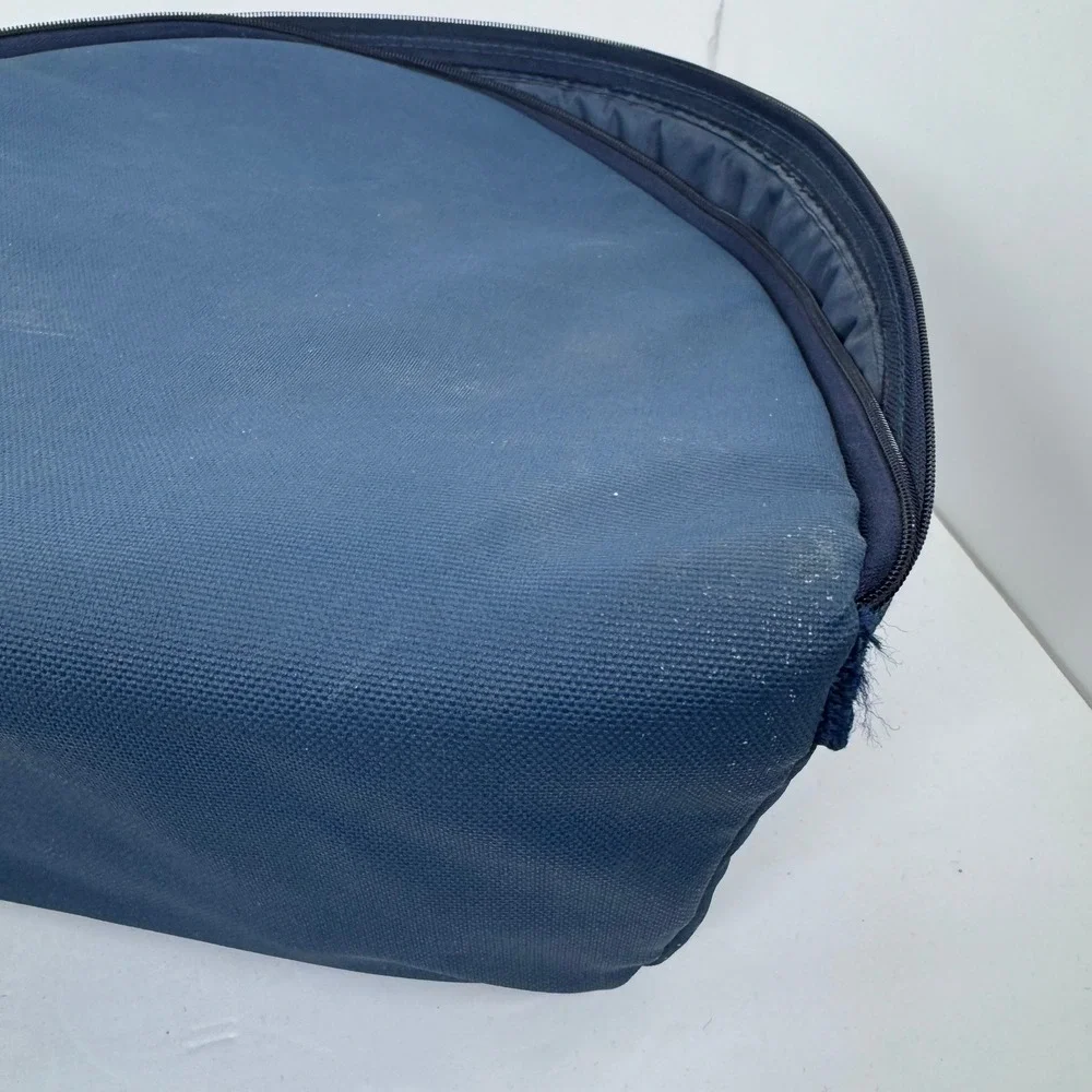 Vintage Pyrex Portables Food Carrier 4.5QT Navy Blue Insulated Bag Bowl 7404-S
